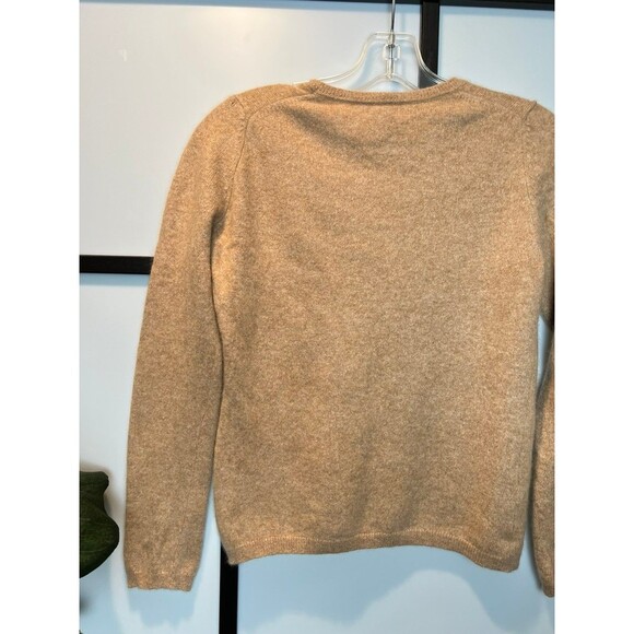 Charter Club Luxury Women's Cashmere Crew Neck Pullover Brown Sweater Sz small - Picture 5 of 7